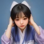 产品运营阿澜在书桌前对着电脑整理用户反馈数据，手边放着咖啡，专注而亲切